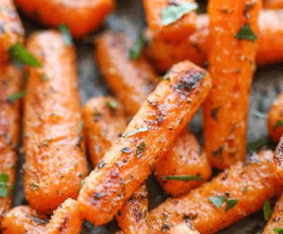 Печеная морковь в бальзамическом уксусе
