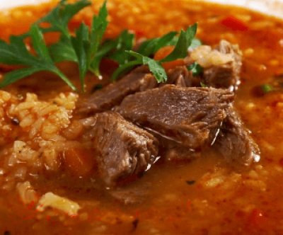 Харчо - грузинский суп с говядиной
